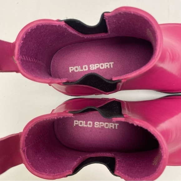 Polo Sport Ralph Lauren Pink Rain Boots Women’s Size 7 - Picture 8 of 8